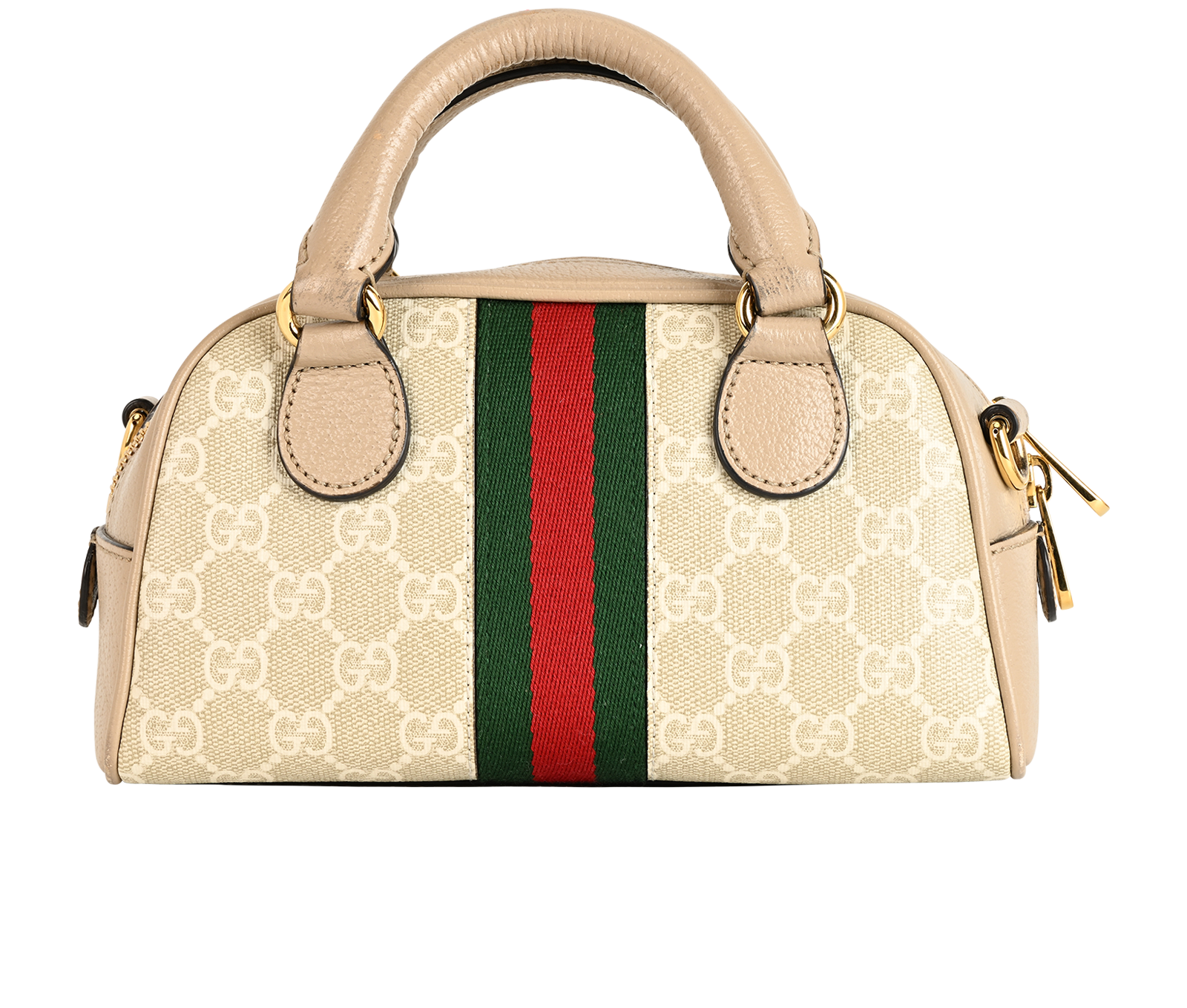 Mini Ophidia GG Handbag, &pound;750, Handbags, Beige, Canvas/Leather, Back view